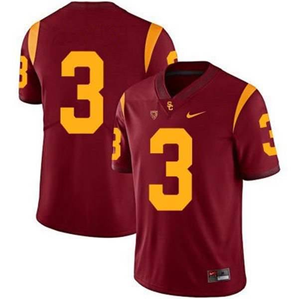 Men's USC Trojans #3 Carson Palmer Nike Cardinal Without Name College Football Game Jersey