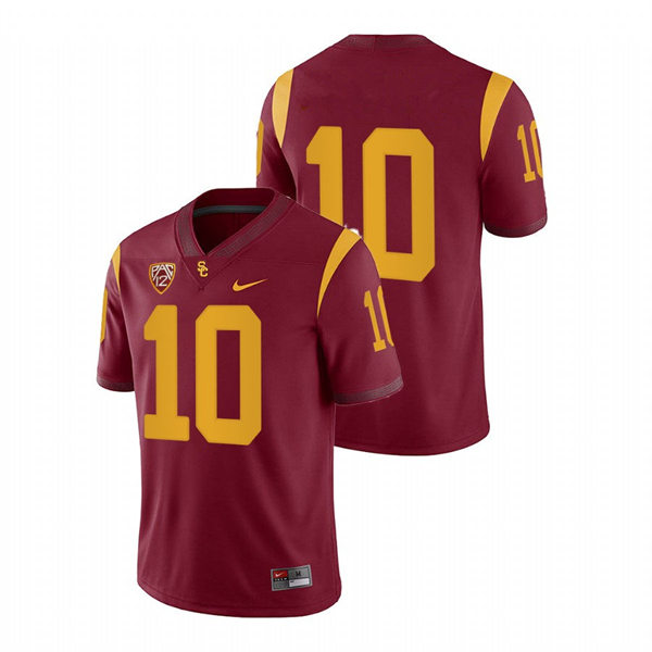 Men's USC Trojans #10 Ralen Goforth Nike Cardinal Without Name College Football Game Jersey