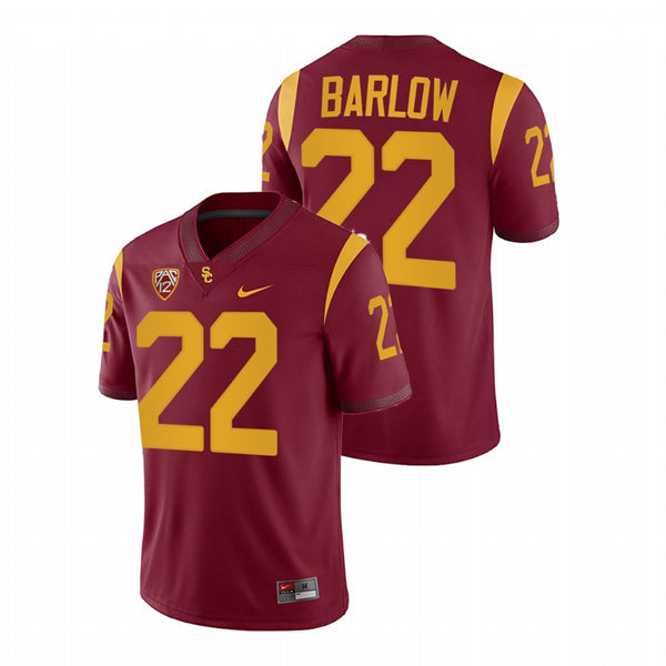 Men's USC Trojans #22 Darwin Barlow  Nike Cardinal College Football Vapor Untouchable Limited Jersey