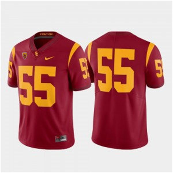 Men's USC Trojans #55 Junior Seau Nike Cardinal Without Name College Football Game Jersey