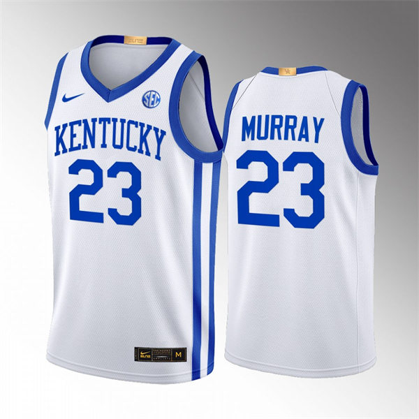 Mens Kentucky Wildcats #23 Jamal Murray White Home 2022-23 Alumni Basketball Jersey