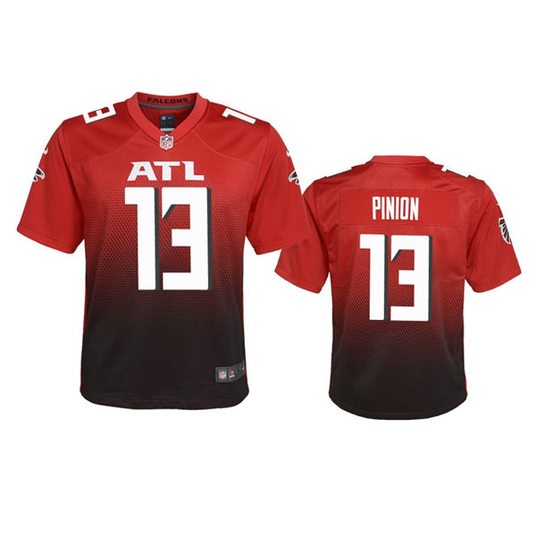 Youth Atlanta Falcons #13 Bradley Pinion Nike Red 2nd Alternate Limited Jersey