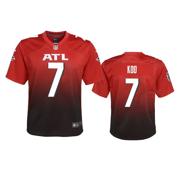 Youth Atlanta Falcons #7 Younghoe Koo Nike Red 2nd Alternate Limited Jersey