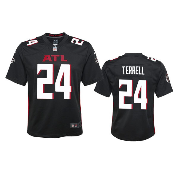 Youth Atlanta Falcons #24 A.J. Terrell Nike Black Limited Jersey