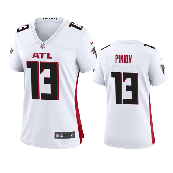 Womens Atlanta Falcons #13 Bradley Pinion Nike White Limited Jersey