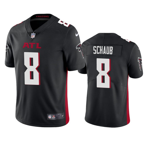 Men's Atlanta Falcons Retired Player #8 Matt Schaub Nike Black Vapor Limited Jersey