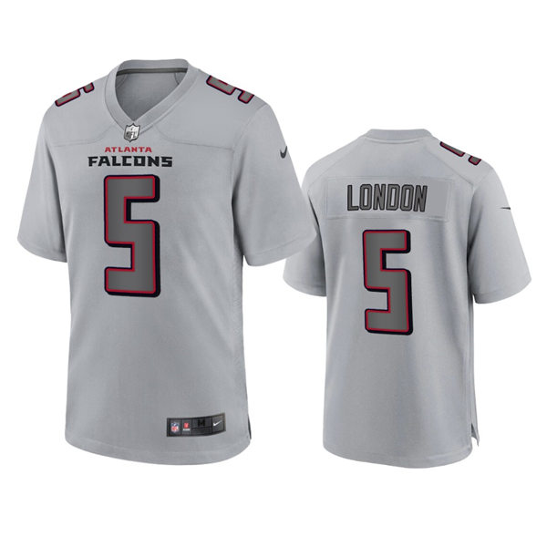 Men's Atlanta Falcons #5 Drake London Nike Atmosphere Fashion Game Jersey - Gray