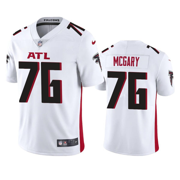 Men's Atlanta Falcons #76 Kaleb McGary Nike White Vapor Limited Jersey