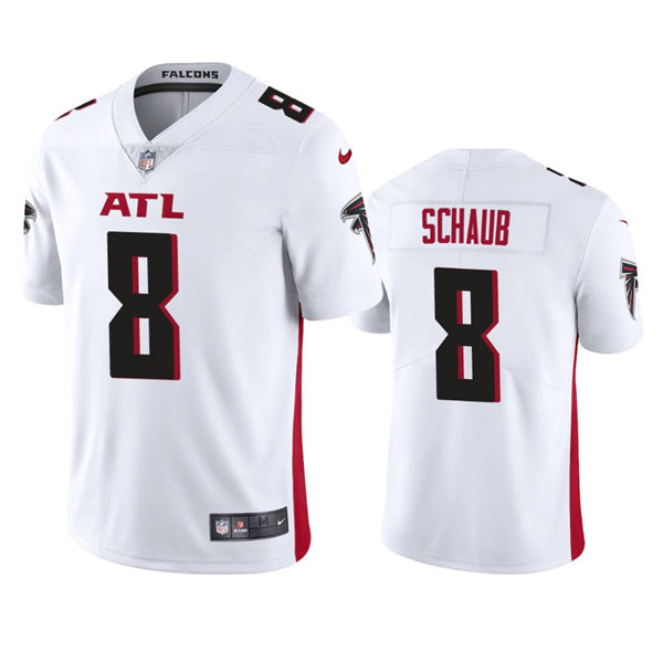 Men's Atlanta Falcons Retired Player #8 Matt Schaub Nike White Vapor Limited Jersey