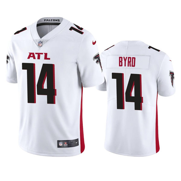 Men's Atlanta Falcons #14 Damiere Byrd Nike White Vapor Limited Jersey