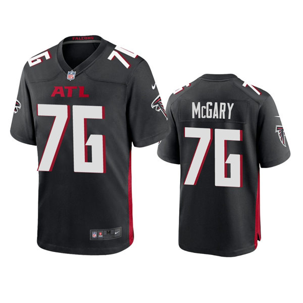 Men's Atlanta Falcons #76 Kaleb McGary Nike Black Vapor Limited Jersey