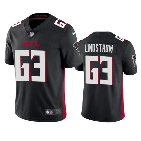 Men's Atlanta Falcons #63 Chris Lindstrom Nike Black Vapor Limited Jersey