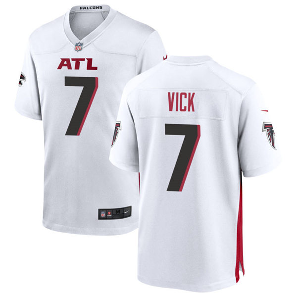 Men's Atlanta Falcons Retired Player #7 Michael Vick Nike White Vapor Limited Jersey