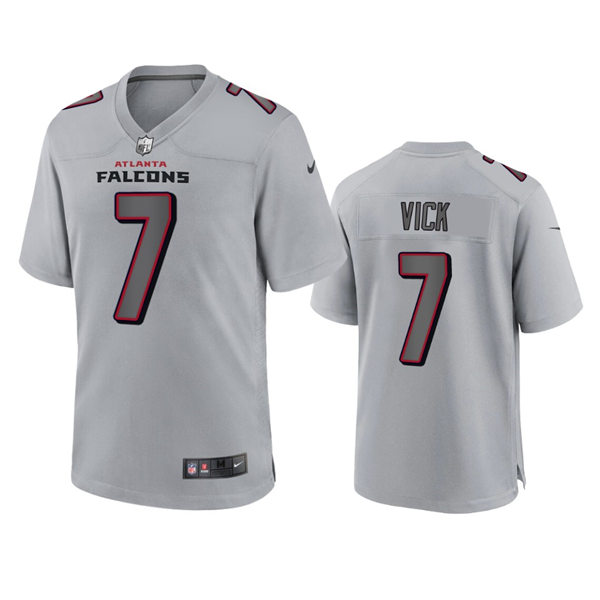 Men's Atlanta Falcons Retired Player #7 Michael Vick Nike Atmosphere Fashion Game Jersey - Gray