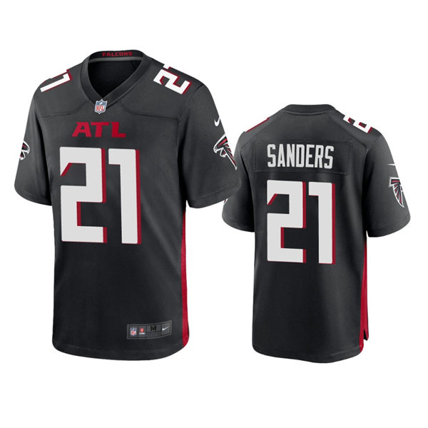 Men's Atlanta Falcons Retired Player #21 Deion Sanders Nike Black Vapor Limited Jersey