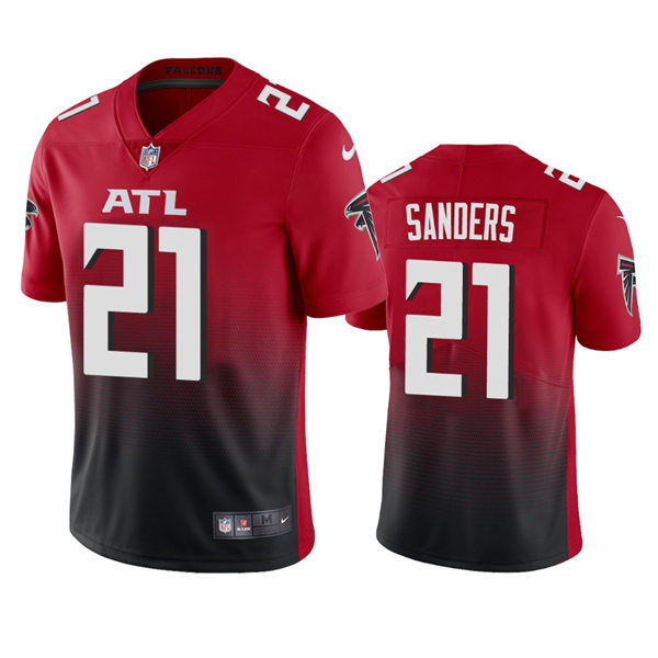 Men's Atlanta Falcons Retired Player #21 Deion Sanders Nike Red 2nd Alternate Vapor Limited Jersey