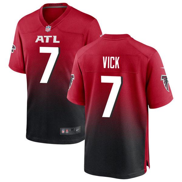 Men's Atlanta Falcons Retired Player #7 Michael Vick Nike Red 2nd Alternate Vapor Limited Jersey