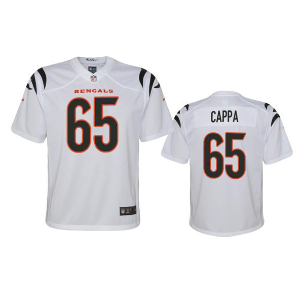Youth Cincinnati Bengals #65 Alex Cappa Nike White Limited Jersey