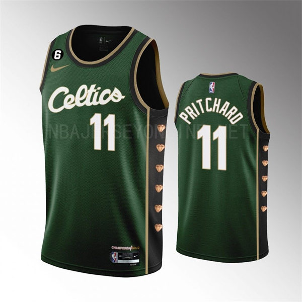 Mens Boston Celtics #11 Payton Pritchard Nike Green 2022-23 City Edition Swingman Jersey