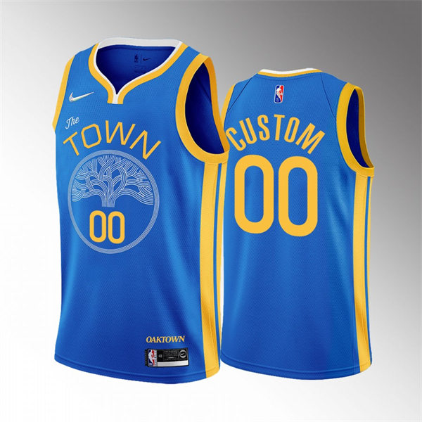 Golden State Warriors Custom 00 2022-23 City Edition Black Men