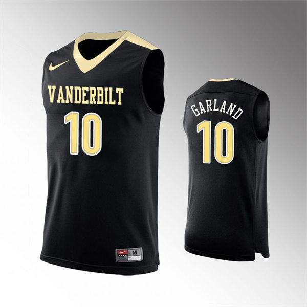 Men's Vanderbilt Commodores #10 Darius Garland Nike 2012-18 Black College Basketball Jersey
