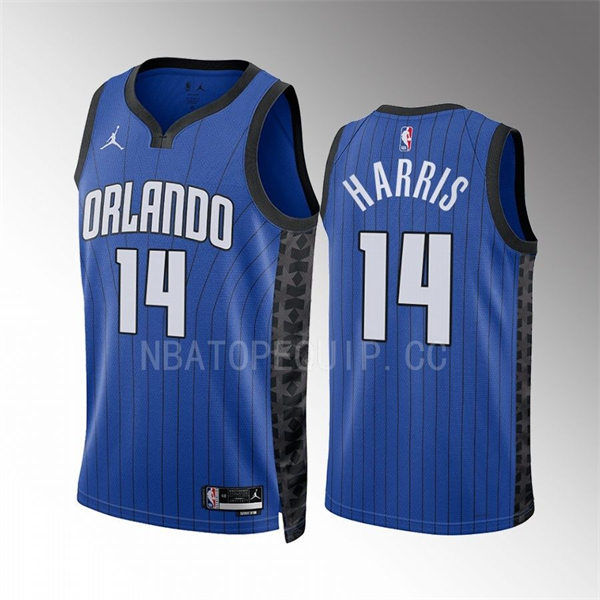 Men's Orlando Magic #14 Gary Harris 2022-23 Blue Statement Edition Swingman Jersey