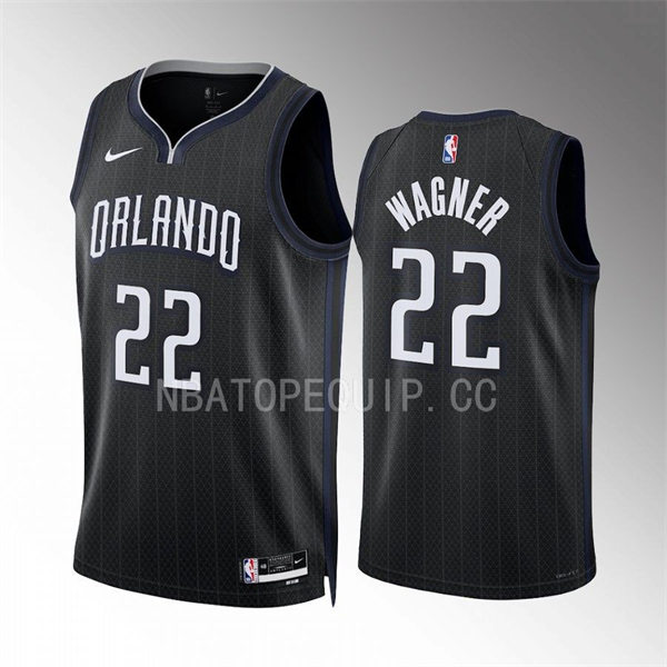 Men's Orlando Magic #22 Franz Wagner 2022-23 City Edition Swingman Jersey Black
