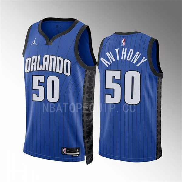 Men's Orlando Magic #50 Cole Anthony 2022-23 Blue Statement Edition Swingman Jersey