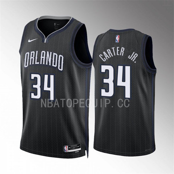 Men's Orlando Magic #34 Wendell Carter Jr. 2022-23 City Edition Swingman Jersey Black