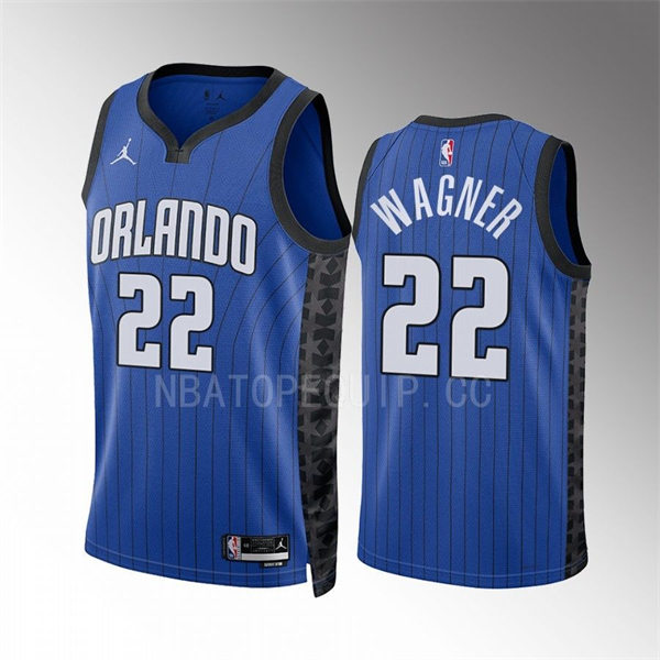 Men's Orlando Magic #22 Franz Wagner 2022-23 Blue Statement Edition Swingman Jersey