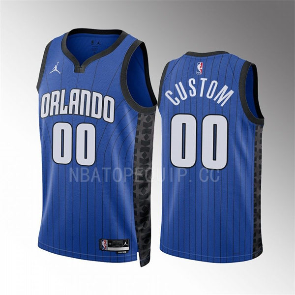 Men's Youth Orlando Magic Custom 2022-23 Blue Statement Edition Swingman Jersey