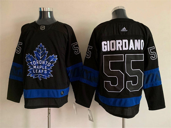 Mens Toronto Maple Leafs #55 Mark Giordano Black Alternate Reversible Next Gen Jersey