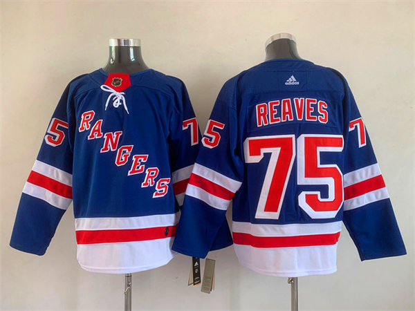 Men's New York Rangers #75 Ryan Reaves Adidas Home Royal Blue Jersey