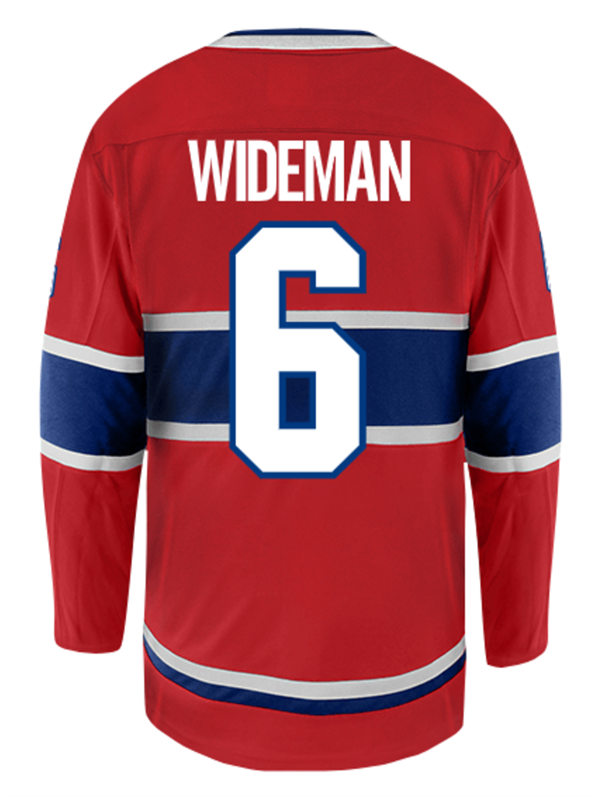 Men's Montreal Canadiens #6 Chris Wideman Home Red Jersey
