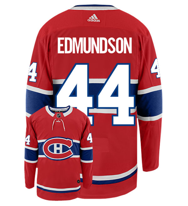 Men's Montreal Canadiens #44 Joel Edmundson Home Red Jersey