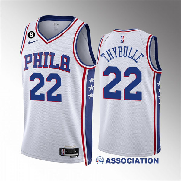 Mens Philadelphia 76ers #22 Matisse Thybulle White 2022-23 Association Edition Authentic Player Jersey