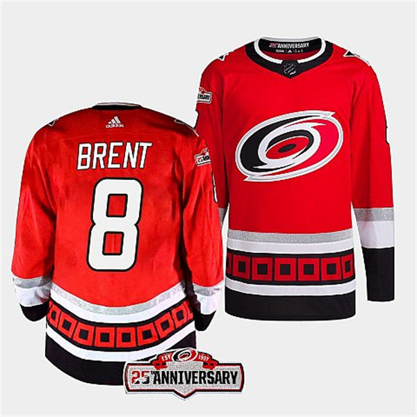 Youth Carolina Hurricanes #8 Brent Burns Home Red Jersey