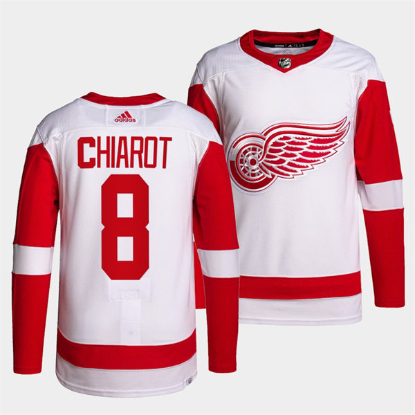 Men's Detroit Red Wings #8 Ben Chiarot  Adidas White Away Player Jersey