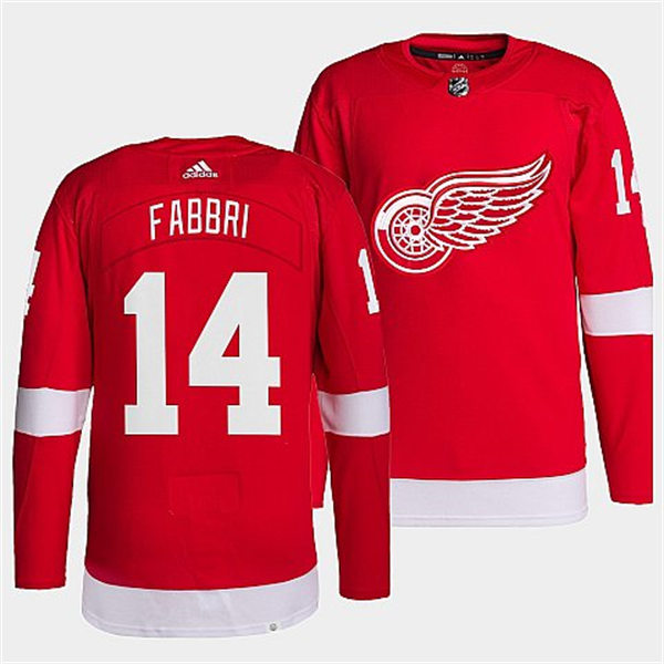 Men's Detroit Red Wings #14 Robby Fabbri Adidas Home Red Player Jersey