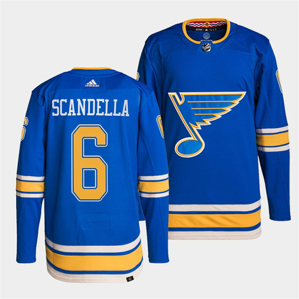 Mens St. Louis Blues #6 Marco Scandella Light Blue Alternate Player Jersey