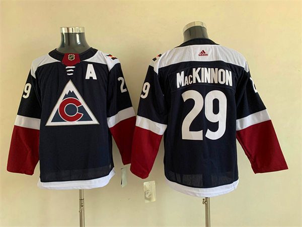 Youth Colorado Avalanche #29 Nathan MacKinnon Navy Alternate Player Jersey