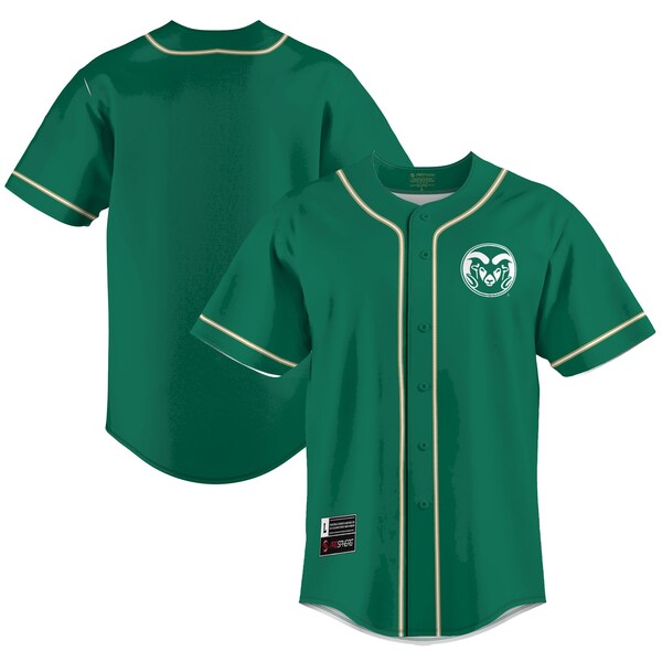Mens Youth Colorado State Rams Custom Green College Baseball Jersey