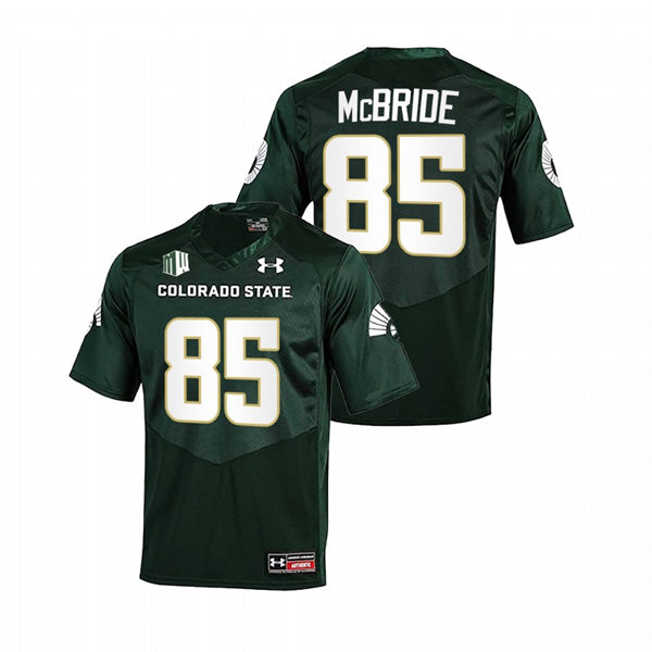 Mens Youth Colorado State Rams #85 Trey McBride Green College Football Game Jersey