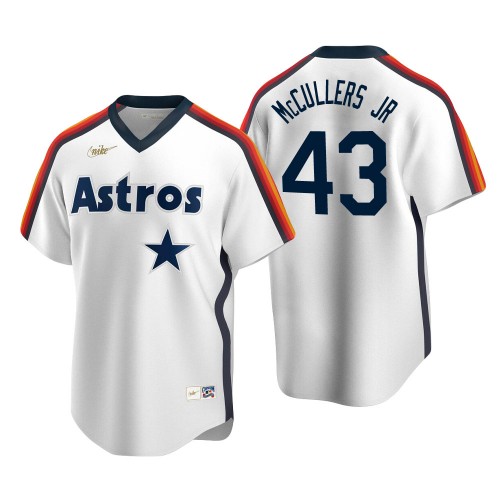 Mens Houston Astros #43 Lance McCullers Nike White Pullover Cooperstown Collection Jersey