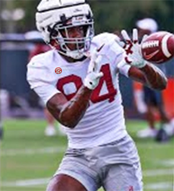 Mens Youth Alabama Crimson Tide #84 Amari Niblack White College Football Game Jersey