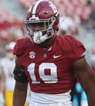 Mens Youth Alabama Crimson Tide #19 Kendrick Law Crimson College Football Game Jersey