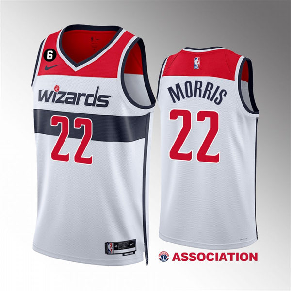 Mens Washington Wizards #22 Monte Morris 2022-23 White Association Edition Player Jersey