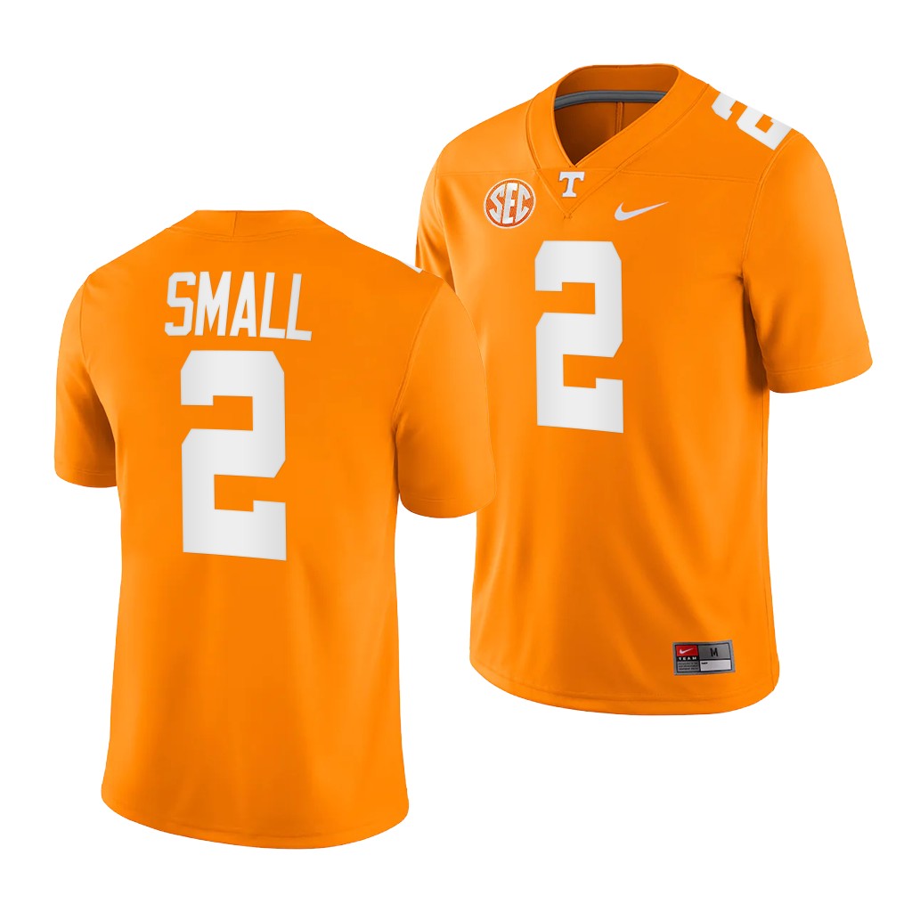 Mens Youth Tennessee Volunteers #2 Jabari Small Nike Orange College Football Game Jersey