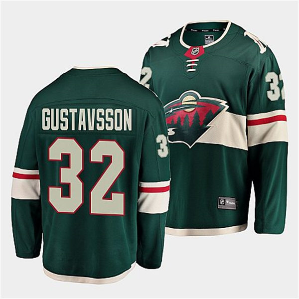 Men's Minnesota Wild #32 Filip Gustavsson Adidas Home Green Player Jersey