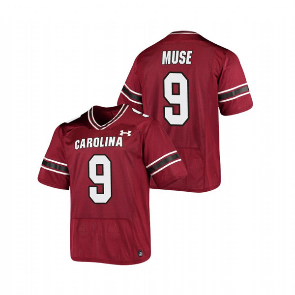 Mens South Carolina Gamecocks #9 Nick Muse Garnet College Football Game Jersey